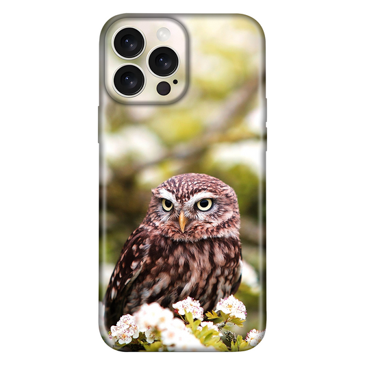 Owl Amidst Blossoms Case