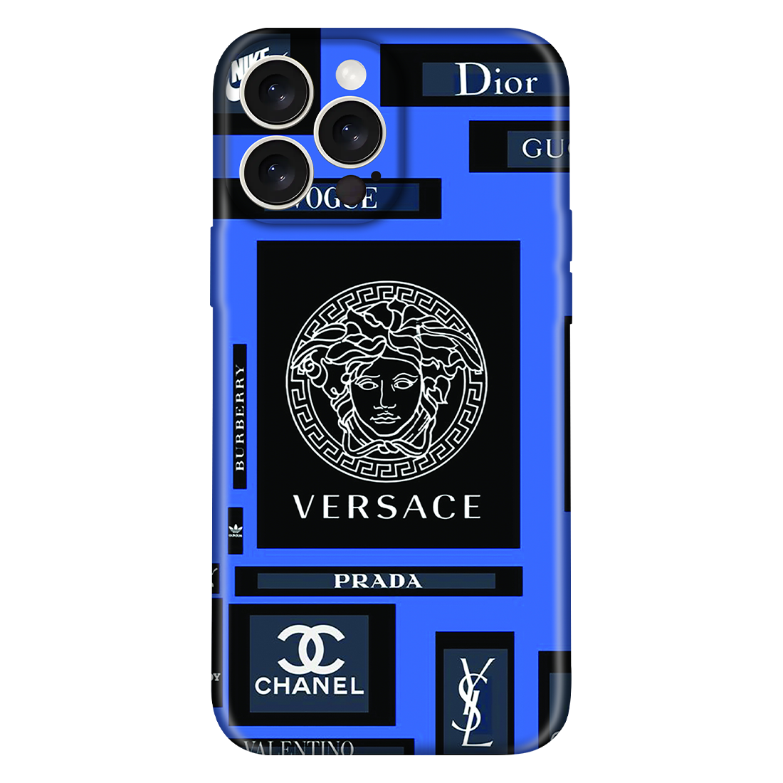 Collage of Luxury Brand Logos Case