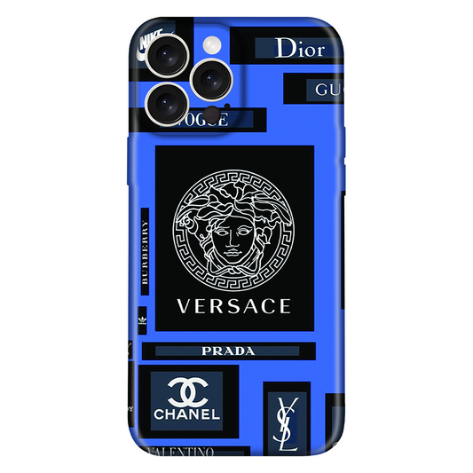 Collage of Luxury Brand Logos Case