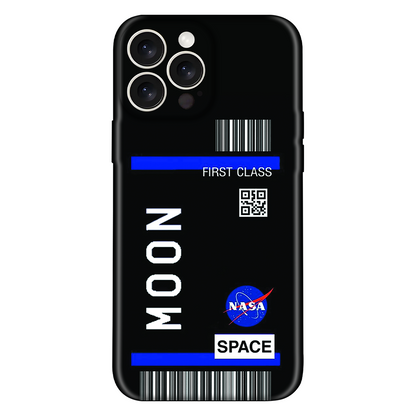 Moon Space First Class Ticket Case