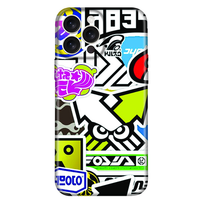 Vibrant Sticker Collage Case