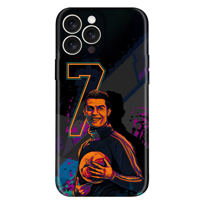 Ronaldo Neon Number 7 Player Case