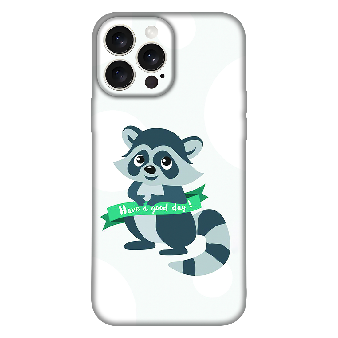 Cheerful Raccoon Wishing Have Good Day Case