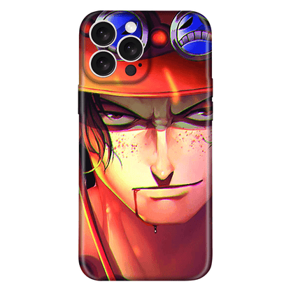 Ace One Piece Anime Embossed Case