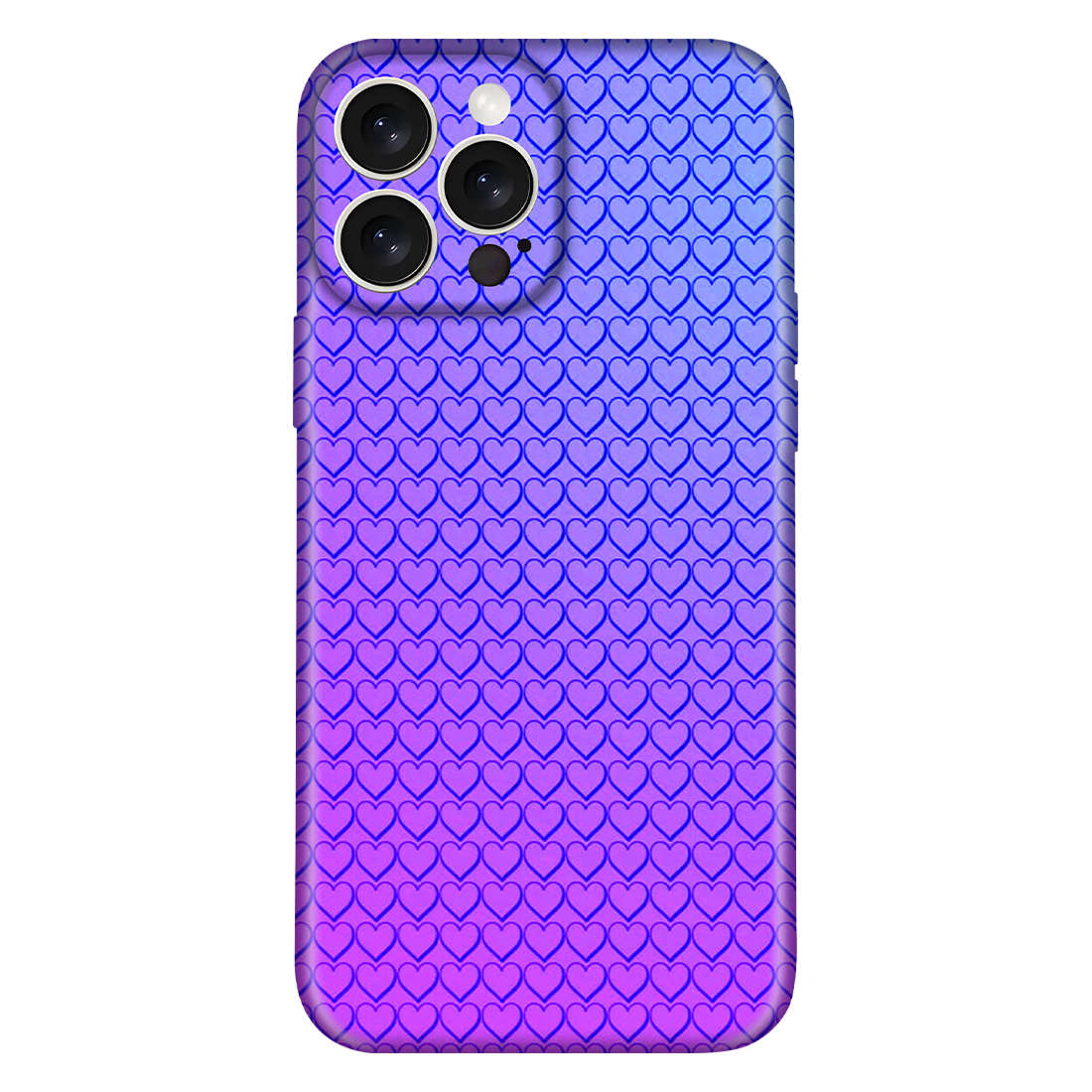 Gradient Hearts Pattern Case