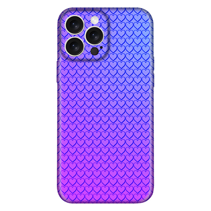 Gradient Hearts Pattern Case