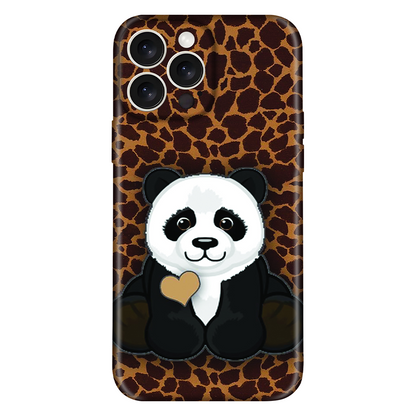 Panda Love on Leopard Print Case