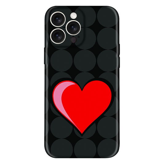 Glossy Red Heart Case
