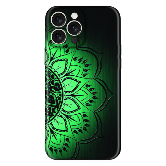 Glowing Green Mandala Case