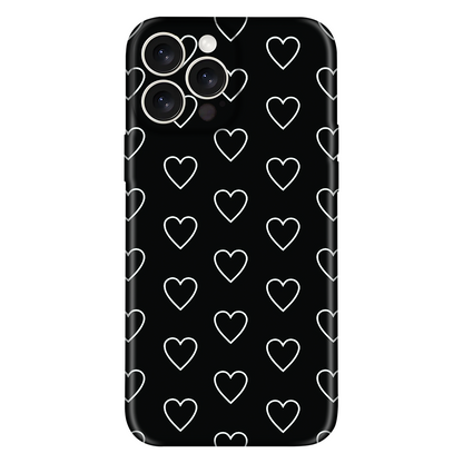 Monochrome Heart Pattern Case