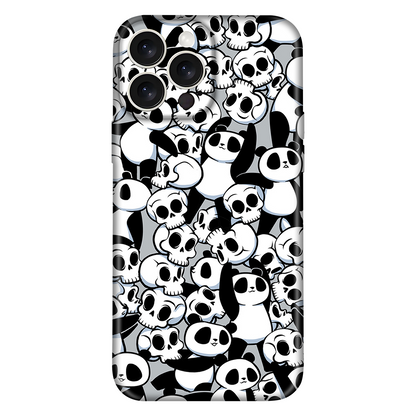 Pandas and Skulls Pattern Case