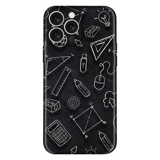 Educational Doodles on Chalkboard Case