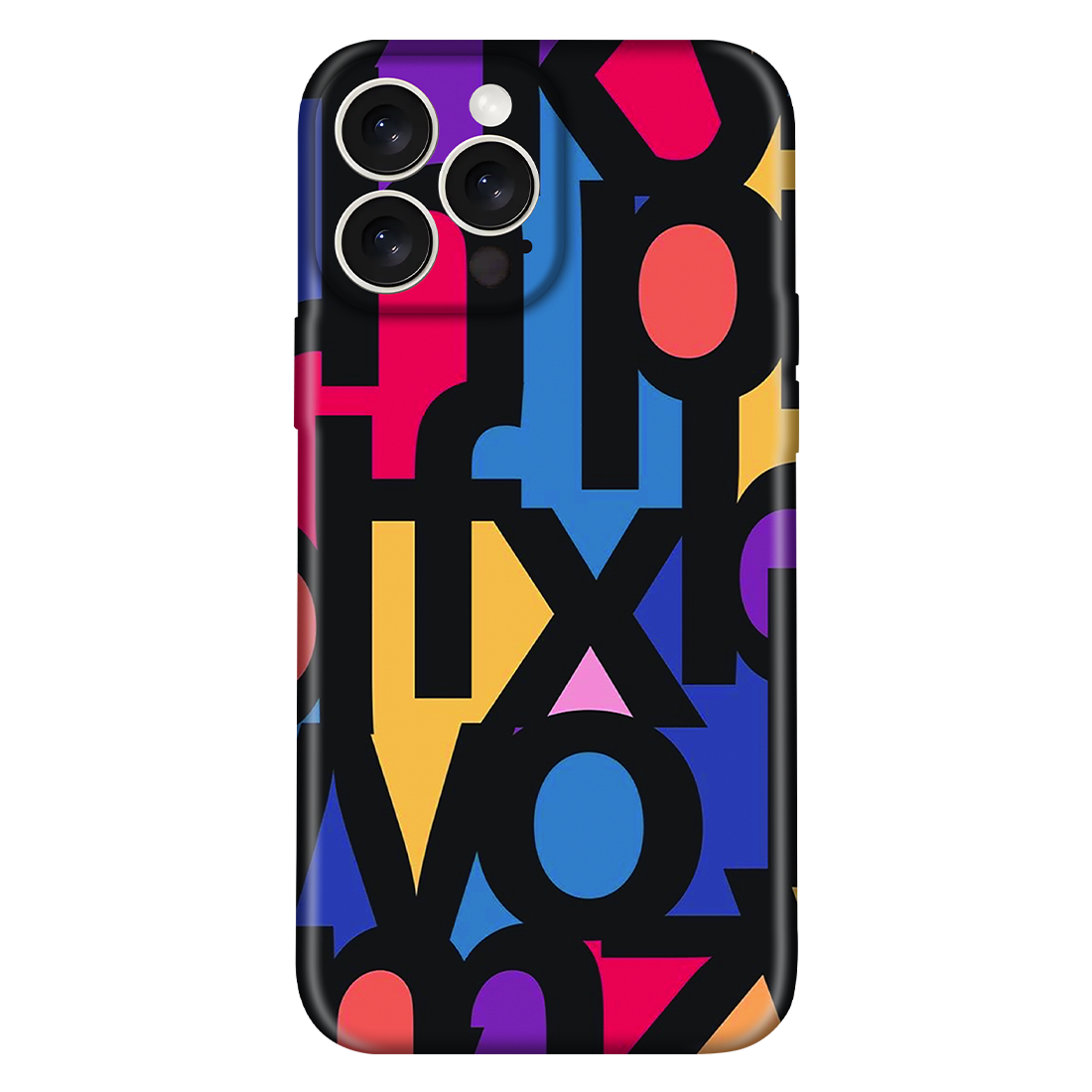 Abstract Alphabet Collage Case