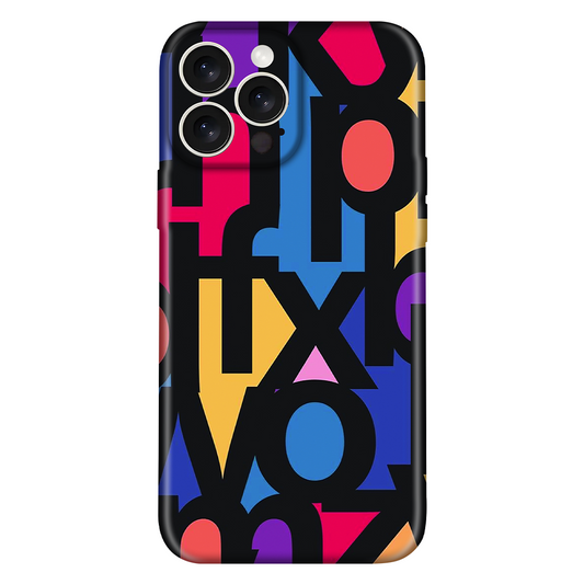 Abstract Alphabet Collage Case