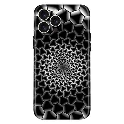 Monochrome Geometric Abyss Case