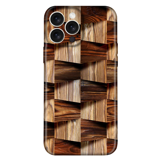 Light Dark Brown Wooden Case