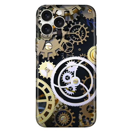 Golden and Silver Intricate Gears Case