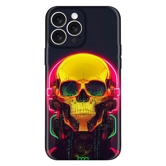 Neon Cyber Skull Case