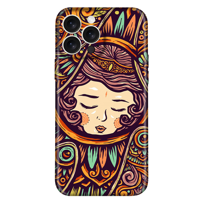 Lady Pattern Texture Case