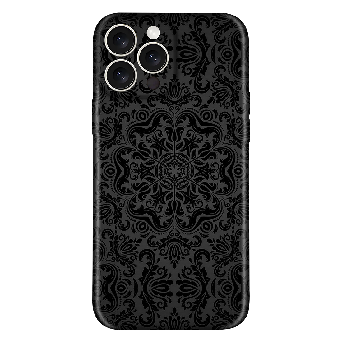 Elegant Black Damask Pattern Case