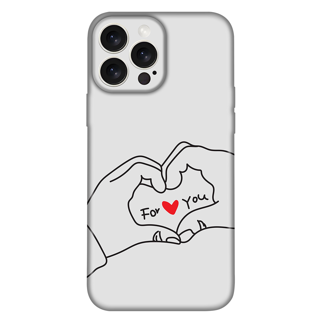 Hands Forming Heart with Love Case