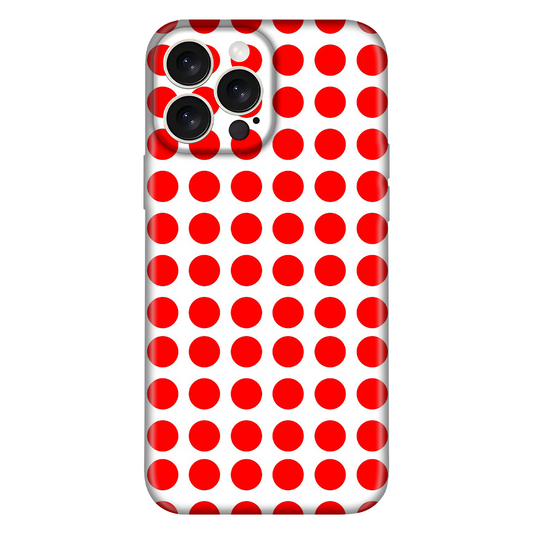 White & Red Round Case