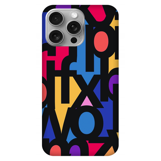 Abstract Alphabet Collage Case