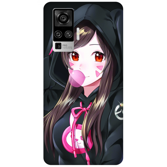 Anime woman wearing black bunny case Vivo X50 Pro (2020)