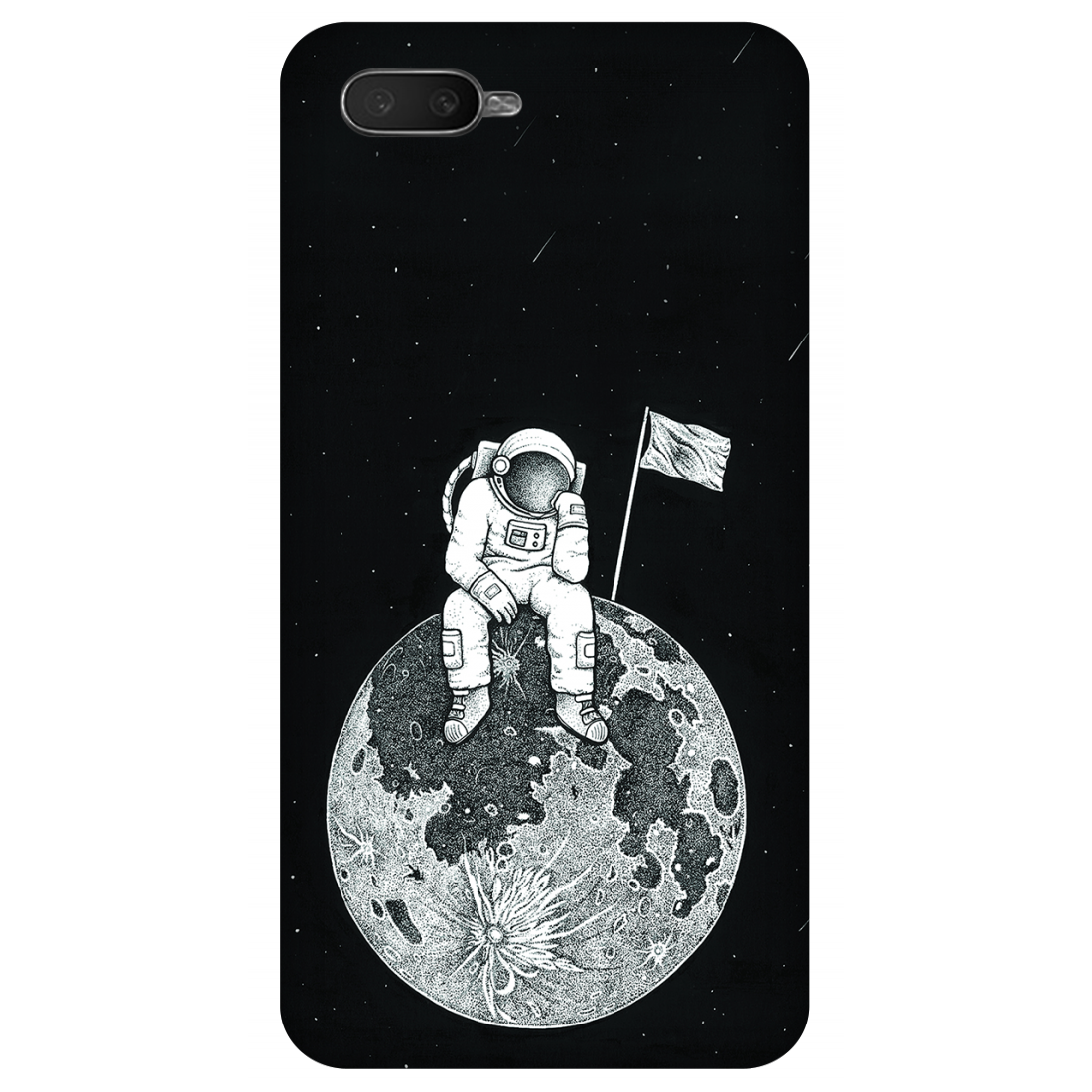 Astronaut on the Moon Case Oppo R15x