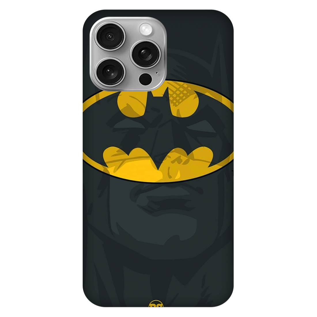 Batman Logo Silhouette Against Dark Case