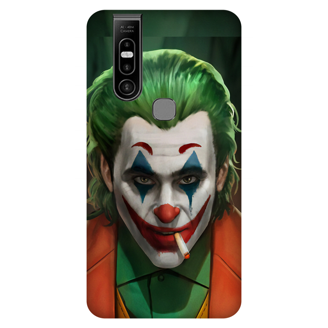 BlurredFace_GreenHair_Character Case Infinix S5 Pro