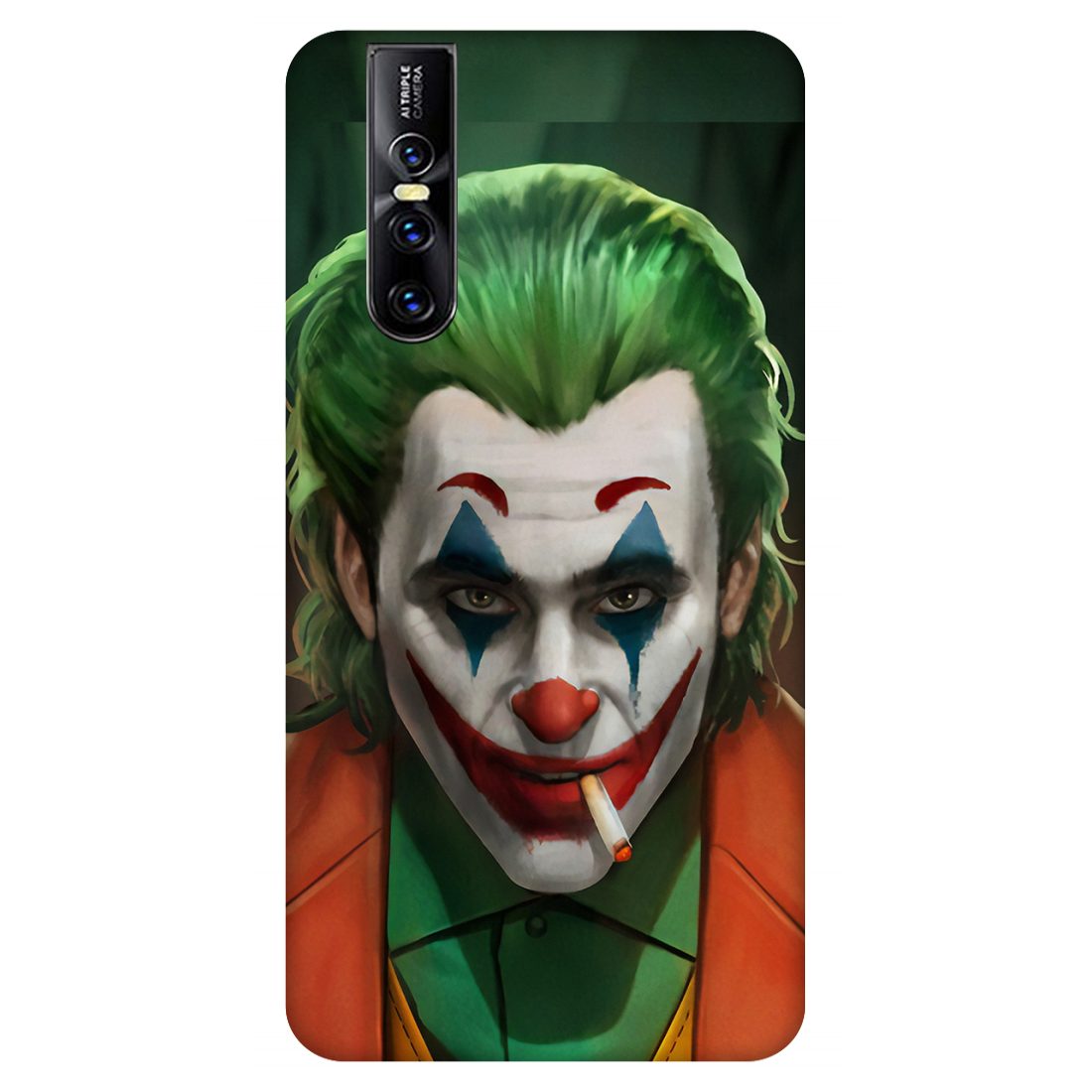 BlurredFace_GreenHair_Character Case Vivo V15 Pro