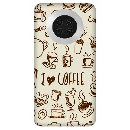 Coffee Doodle Art Case Huawei Mate 30