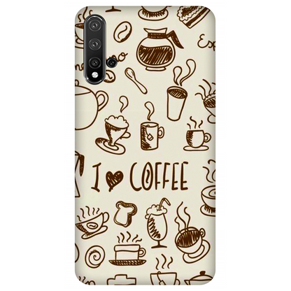 Coffee Doodle Art Case Huawei Nova 5