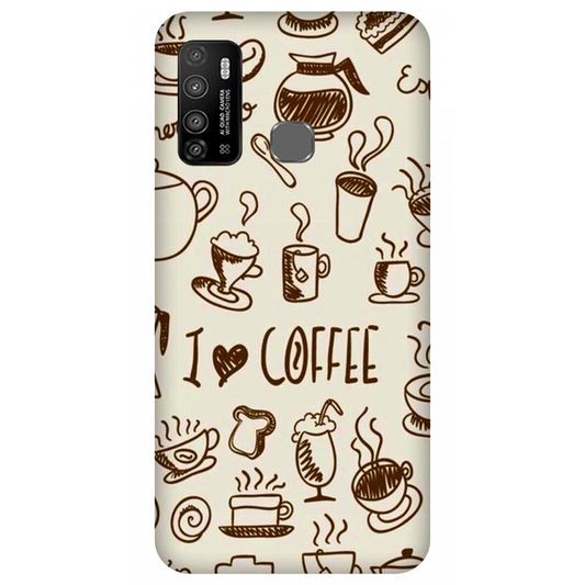 Coffee Doodle Art Case Infinix Hot 9