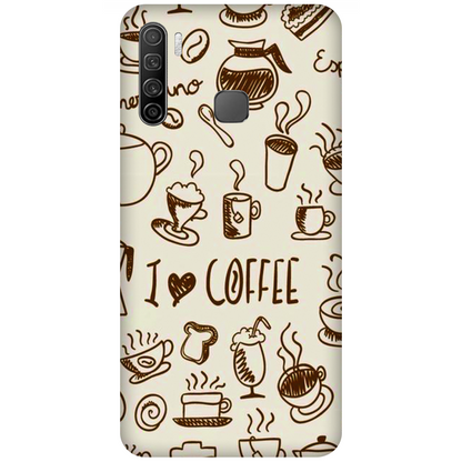 Coffee Doodle Art Case Infinix S5 Lite