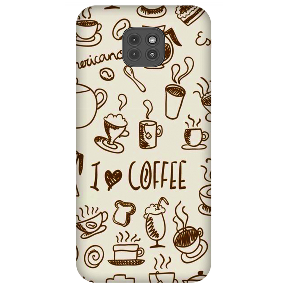 Coffee Doodle Art Case Motorola G9