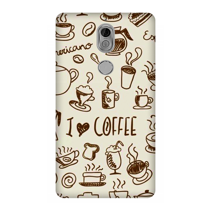 Coffee Doodle Art Case Nokia 7