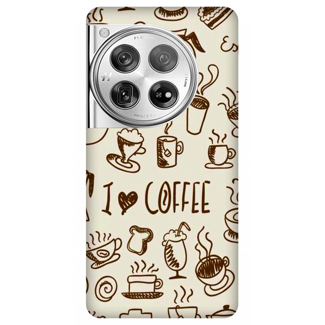 Coffee Doodle Art Case OnePlus 12 5G