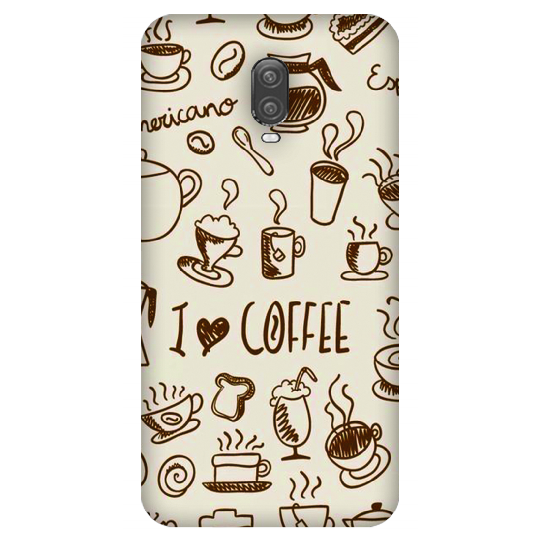 Coffee Doodle Art Case OnePlus 6T