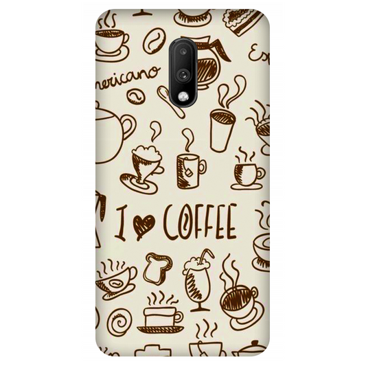 Coffee Doodle Art Case OnePlus 7