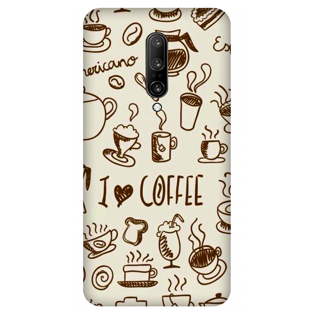 Coffee Doodle Art Case OnePlus 7 Pro