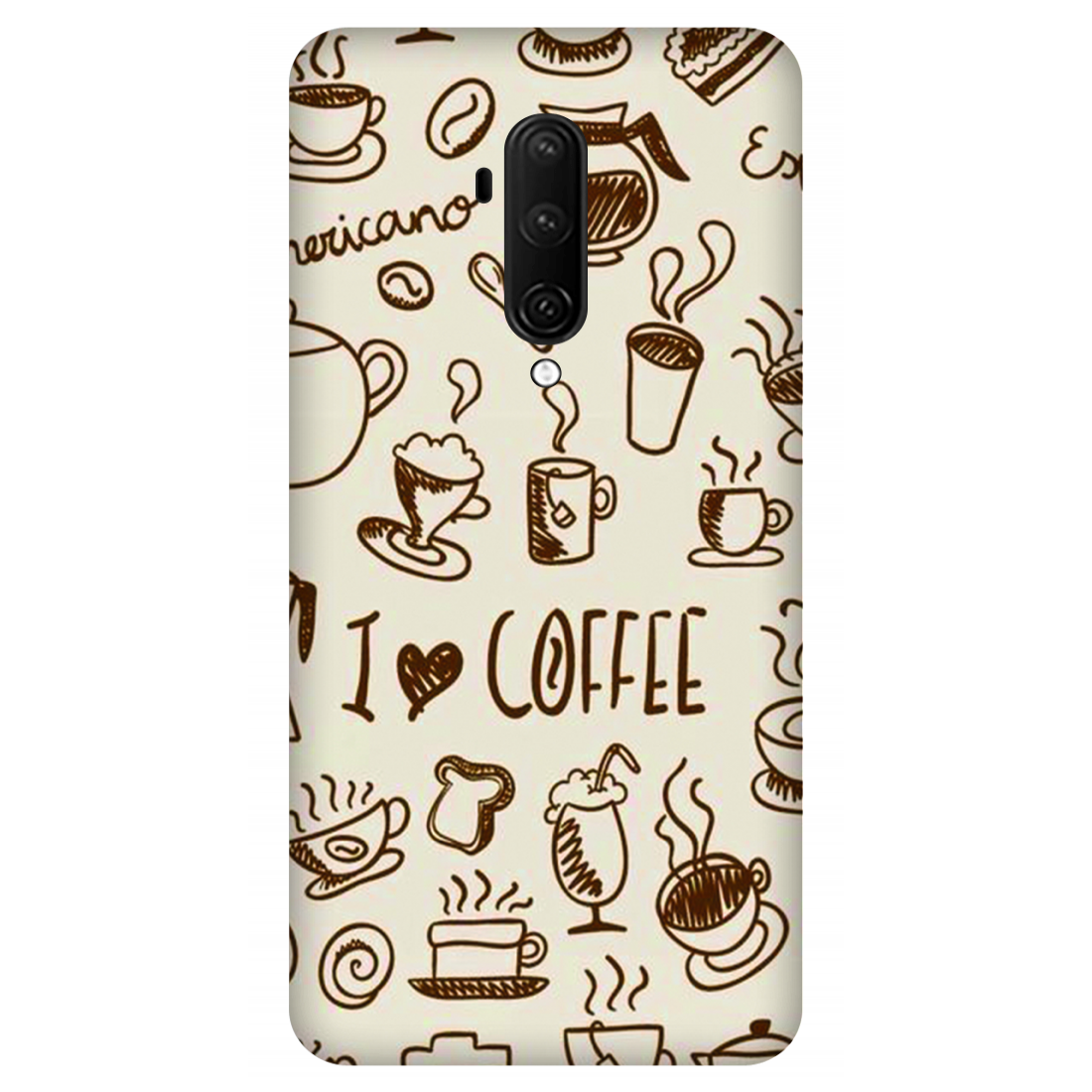 Coffee Doodle Art Case OnePlus 7T Pro