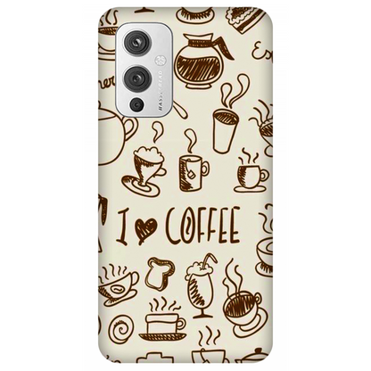 Coffee Doodle Art Case OnePlus 9