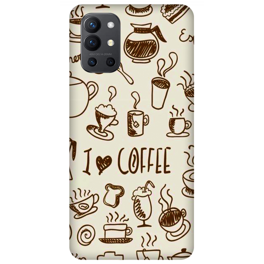 Coffee Doodle Art Case OnePlus 9R