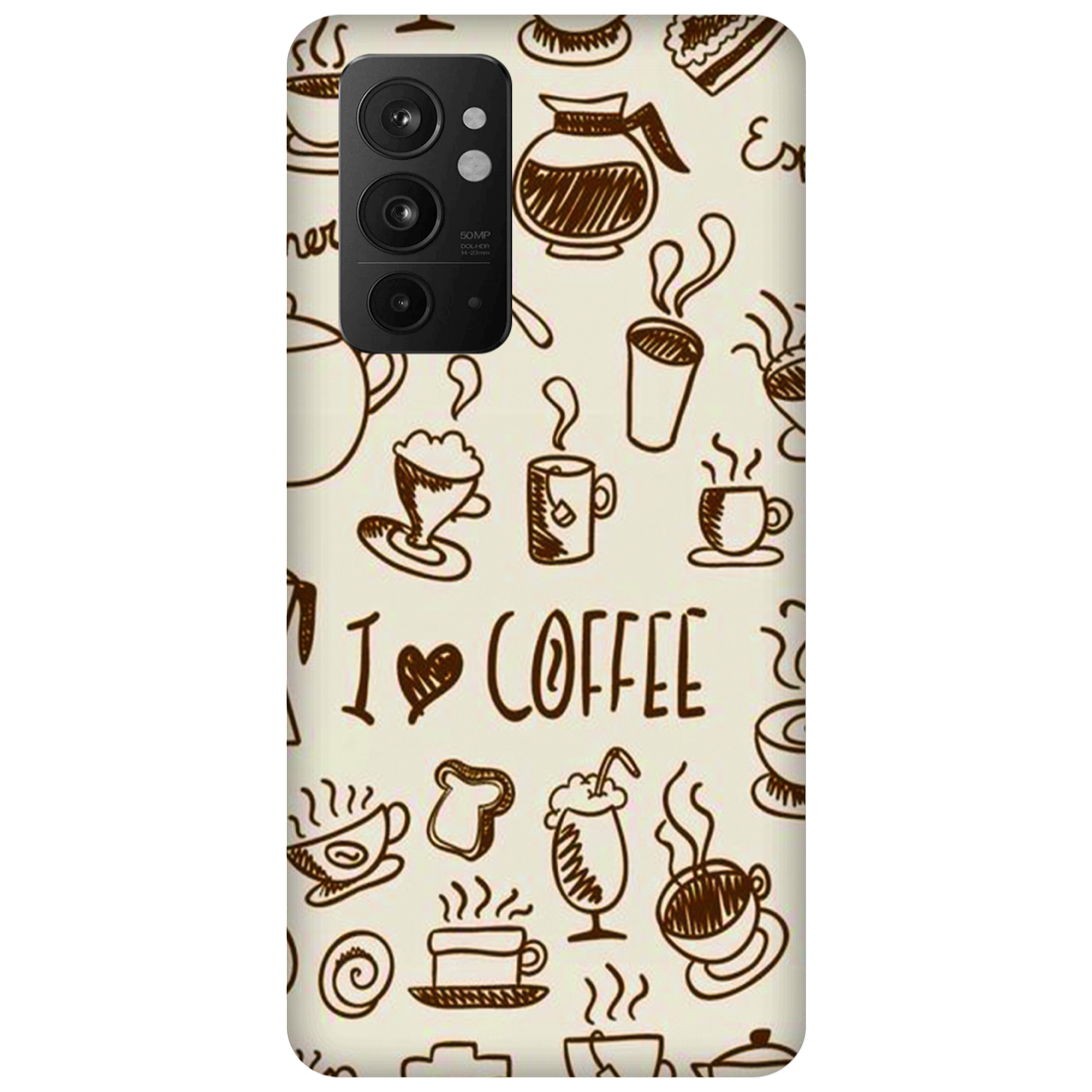 Coffee Doodle Art Case OnePlus 9RT 5G