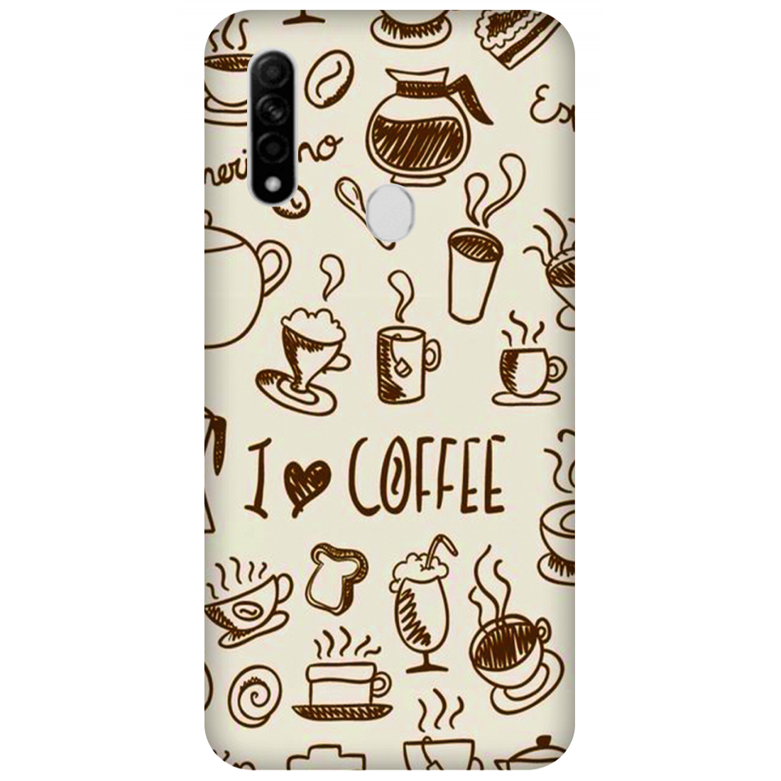 Coffee Doodle Art Case Oppo A31 (2020)