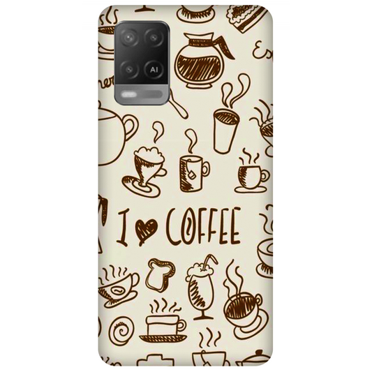 Coffee Doodle Art Case Oppo A54 4G