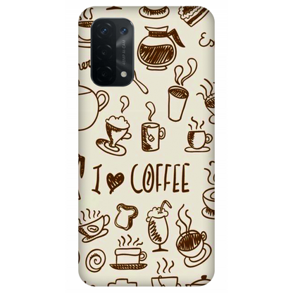 Coffee Doodle Art Case Oppo A54 5G