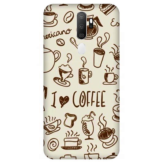 Coffee Doodle Art Case Oppo A5 (2020)